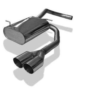 VW Lupo 6X Endschalldämpfer Ausgang mittig - 2x80 Typ 14