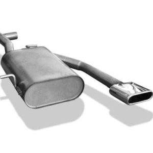 VW Lupo 6X Endschalldämpfer Ausgang mittig - 130x50 Typ 52