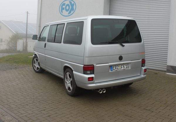 VW T4 - Frontantrieb - Bus/ Transporter/ Multivan/ Caravelle Endschalldämpfer - 2x80 Typ 13 – Bild 4