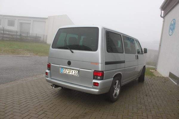 VW T4 - Frontantrieb - Bus/ Transporter/ Multivan/ Caravelle Endschalldämpfer - 2x80 Typ 13 – Bild 2