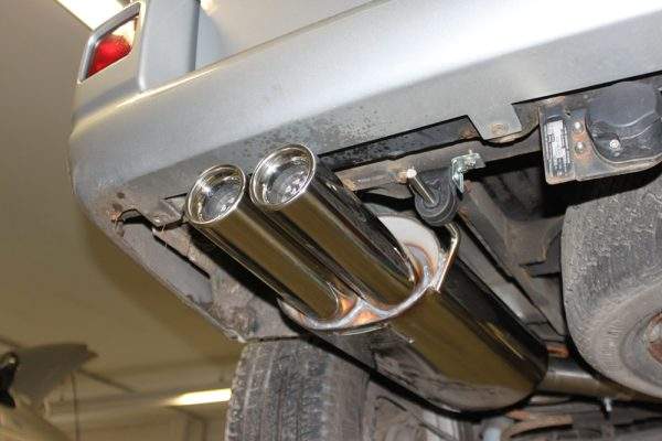 VW T4 - Frontantrieb - Bus/ Transporter/ Multivan/ Caravelle Endschalldämpfer - 2x80 Typ 13 – Bild 5