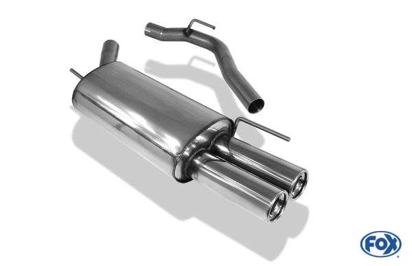 VW T4 - Frontantrieb - Bus/ Transporter/ Multivan/ Caravelle Endschalldämpfer - 2x80 Typ 13