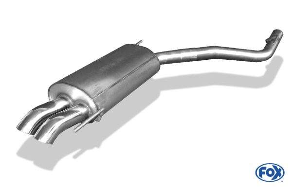 VW T4 - Frontantrieb - Bus/ Transporter/ Multivan/ Caravelle Endschalldämpfer - 2x63 Typ 28