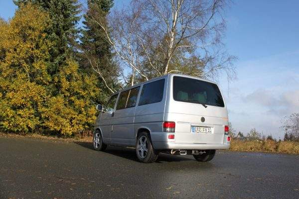 VW T4 - Frontantrieb - Bus/ Transporter/ Multivan/ Caravelle Endschalldämpfer - 160x80 Typ 53