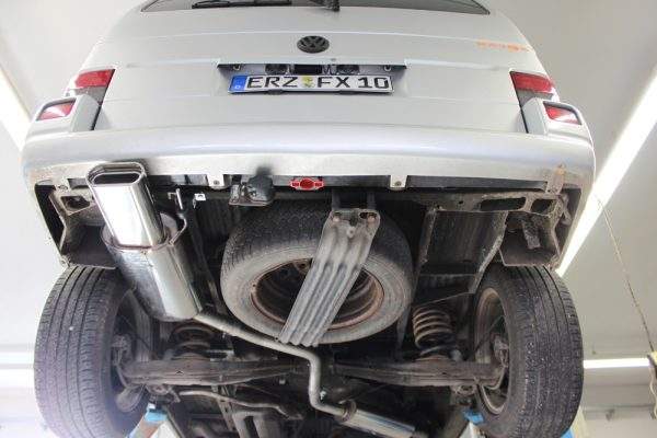 VW T4 - Frontantrieb - Bus/ Transporter/ Multivan/ Caravelle Endschalldämpfer - 160x80 Typ 53 – Bild 5