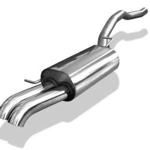 VW Bus T5 Pritsche Frontantrieb Endschalldämpfer - 2x63 Typ 28