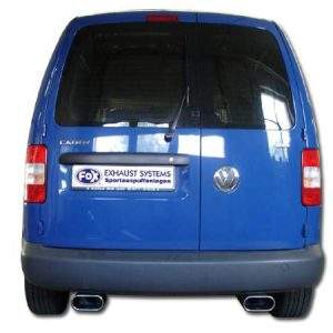 VW Caddy III Endschalldämpfer Ausgang rechts/links - 160x80 Typ 53 rechts/links