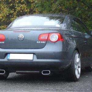 VW EOS - 1F Endschalldämpfer Ausgang rechts/links - 160x80 Typ 57 rechts/links