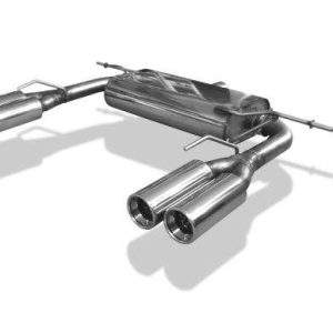 VW Eos V6 Endschalldämpfer Ausgang rechts/links - 2x80 Typ 13 rechts/links