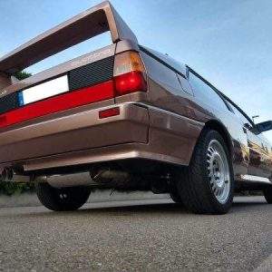 Audi Urquattro Endschalldämpfer quer Ø76mm - 2x76 Typ 10