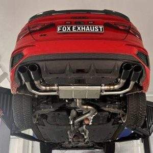 Audi S3 GY - Limousine Halbanlage ab OPF mit Abgasklappen - 2x106x71 Typ 32 rechts/links Endrohre schwarz emalliert