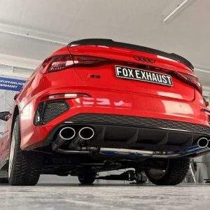 Audi S3 GY - Limousine Halbanlage ab OPF mit Abgasklappen - 2x106x71 Typ 44 rechts/links