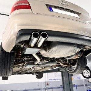 Audi S4 B5 Endschalldämpfer - 2x88x74 Typ 32 seitlich versetzt