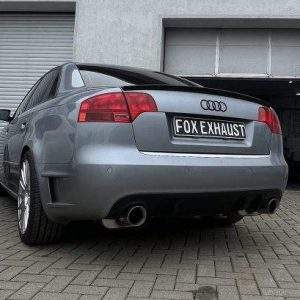 Audi A4 Typ B7 quattro DTM Edition Endschalldämpfer rechts/links Ø63,5mm - 1x100 Typ 25 rechts/links