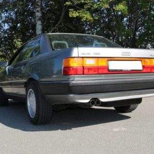 Audi 100 quattro Typ C3 Endschalldämpfer - 2x63 Typ 10