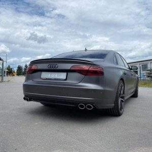 Audi S8 Typ 4H mit Abgasklappen Endschalldämpfer rechts/links zweiflutig - 2x100x77 Typ 38 rechts/links