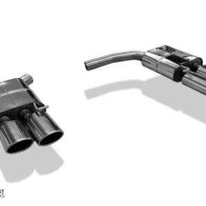 Audi A5 quattro B8 - Rieger Endschalldämpfer rechts/links für 2-Rohr zweiflutig - 2x115x85 Typ 32 rechts/links - passend an großen Heckansatz