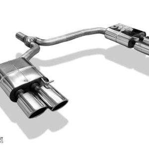 Audi A5 8T - Rieger Endschalldämpfer rechts/links für 2-Rohr zweiflutig - 2x115x85 Typ 32 rechts/links inkl. Rieger Prägung - passend an großen Heckansatz