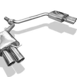 Audi A5 8T Coupe + S-Line Endschalldämpfer rechts/links zweiflutig inkl. Y-Adapterrohr Ø65mm innen - 2x88x74 Typ 32 rechts/links