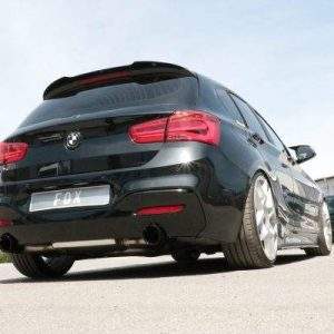 BMW F20/21 - 118i mit OPF Endschalldämpfer quer Ausgang rechts/links - 1x100 Typ 25 rechts/links schwarz emalliert