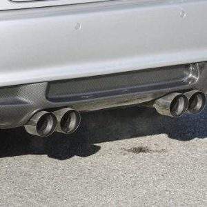 BMW E46 320/ 323/ 325/ 328/ 330 M3-Optik V2 Endschalldämpfer Ausgang zentriert - 4x90mm Typ 14 mittig Variante 2