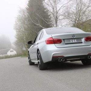 BMW F30/31 - 335d Endschalldämpfer quer Ausgang rechts/links - 2x80 Typ 12 rechts/links
