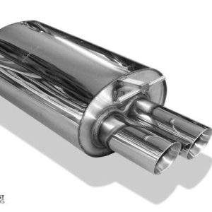 BMW X3 - X53 Endschalldämpfer auf original Vorschalldämpfer - 2x80 Typ 25
