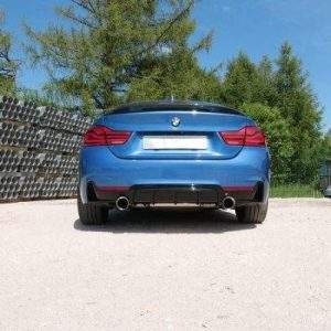 BMW F36 - 440i xDrive Grand Coupe - M-Paket Endschalldämpfer quer Ausgang rechts/links - 1x100 Typ 25 rechts/links - mit Abgasklappe im linken Endrohr