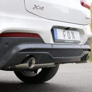 BMW X4 G02 - 30i Endschalldämpfer quer Ausgang rechts/links - 1x100 Typ 25 rechts/links mit Abgasklappe