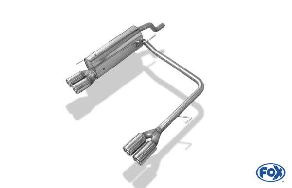 Fiat Grande Punto 199 - Benzin Endschalldämpfer Ausgang rechts/links - 2x76 Typ 13 rechts/links – Bild 2