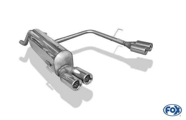 Fiat Grande Punto 199 - Benzin Endschalldämpfer Ausgang rechts/links - 2x76 Typ 13 rechts/links – Bild 3
