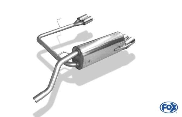 Fiat Grande Punto 199 - Benzin Endschalldämpfer Ausgang rechts/links - 2x76 Typ 13 rechts/links – Bild 4