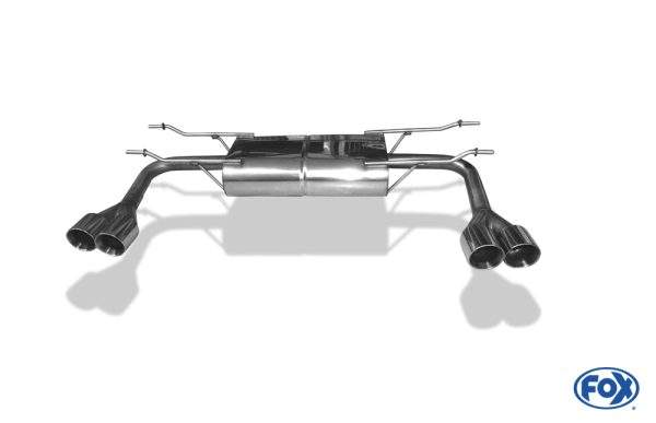 Fiat 124 Spider Endschalldämpfer quer Ausgang rechts/links - 2x76 Typ 25 rechts/links – Bild 2
