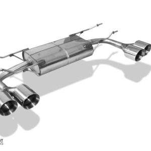 Fiat 124 Spider Abarth Endschalldämpfer quer Ausgang rechts/links - 2x100 Typ 25 rechts/links