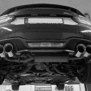 Fiat 124 Spider Abarth Endrohre rechts/links - 2x100 Typ 25 rechts/links passend an den originalen Endschalldämpfer