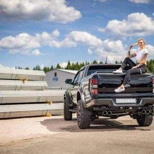 Ford Raptor - Doppelkabine Endschalldämpfer Ausgang rechts/links - 2x100 Typ 25 rechts/links