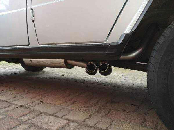 Mercedes G-Klasse - 463 (ohne Trittbrett) Endschalldämpfer Ausgang seitlich - 2x80 Typ 14 – Bild 6