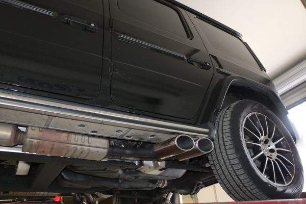 Mercedes G-Klasse G500 310kW - 463 Endrohr zum anstecken - 2x115x85 Typ 38 rechts und links unterm Trittbrett – Bild 13