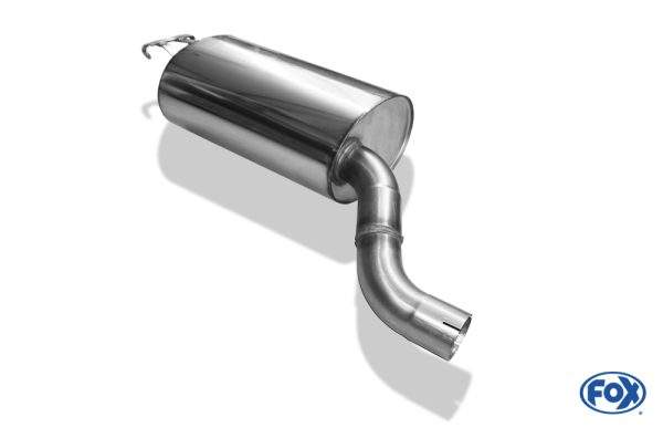 Mercedes SL Typ R129 Endschalldämpfer Ø70mm - 2x55 Typ 28 - Nur für Modelle mit serienmäßiger Steckverbindung! (kein Flansch!) – Bild 3