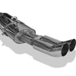 Opel Astra F Stufenheck Endschalldämpfer 1-Punkt-Aufhängung - 2x76 Typ 18