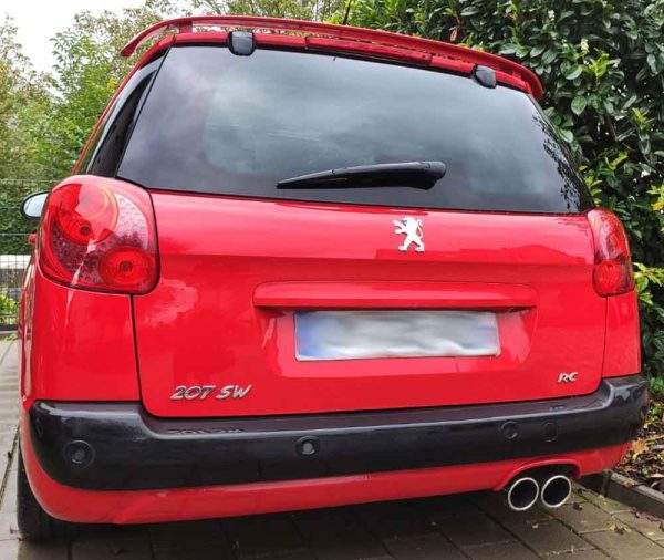 Peugeot 207 SW RC Endschalldämpfer einseitig - 2x100 Typ 16 – Bild 4