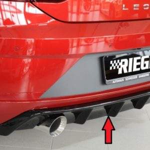 Rieger Heckeinsatz - Leon FR (5F): 01.17- (ab Facelift) Seat Leon (5F): 10.12-12.16 (bis Facelift) | 3-tür. (SC), 5-tür.