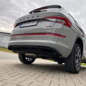 Skoda Kodiaq RS Schwarz emallieren der originalen Endrohre - 1 Satz - Sie senden uns Ihre originalen Endrohre und wir emallieren diese in der Farbe Schwarz