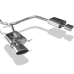 Seat Leon 5F ST - Starre Hinterachse Endschalldämpfer rechts/links - 160x90 Typ 38 rechts/links