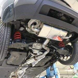 Seat Ateca 5FP - 4x4 Facelift Endschalldämpfer quer Ausgang rechts/links - Endrohre hinter der Stoßstange