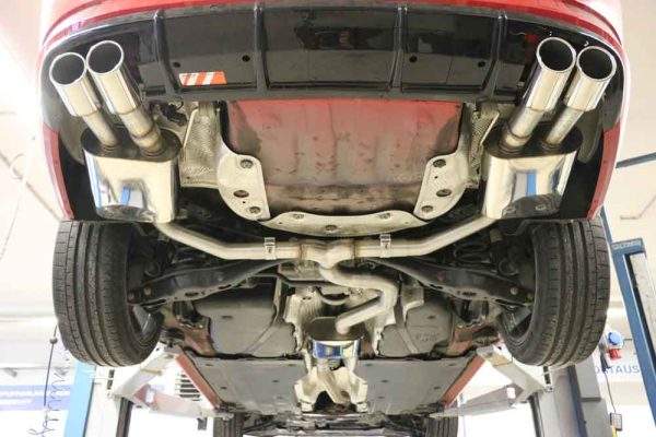 Skoda Superb III 3V 4x4 Endschalldämpfer rechts/links mit Abgasklappen - 2x90 Typ 16 rechts/links