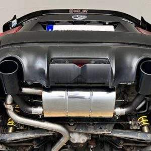 Subaru BRZ/ Toyota GT86 Endschalldämpfer quer Ausgang rechts/links - 129x106 Typ 32 rechts/links schwarz emalliert