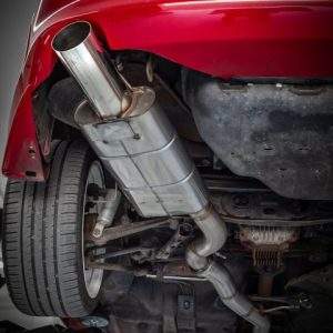 Toyota Supra MK4 Endschalldämpfer und Vorschalldämpferersatzrohr (laute Version - illegal) - 1x114mm Typ 10