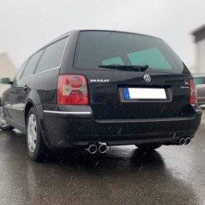 VW Passat 3B/ 3BG 4-Motion W8 Optik Endschalldämpfer rechts/links - 2x76 Typ 16 rechts/links versetzt