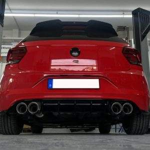 VW Polo AW1 inkl. Facelift Endschalldämpfer Ausgang rechts/links mit Stutzen - 2x100 Typ 25 rechts/links